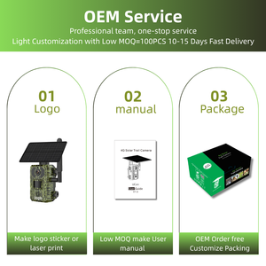 EU ucuhd 2 FHD على كاميرا Trail K mAh في الهواء الطلق كاميرا صيد شمسية مقاومة للماء 4 واط مع بطاقة Sim 4G Sim حركة الزناد - Product Image 3