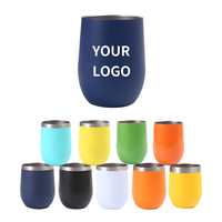 Mugs isothermes de voyage en acier inoxydable de 12 oz avec couvercle, personnalisables avec logo, pour café, eau ou œufs, idéaux pour la salle de sport