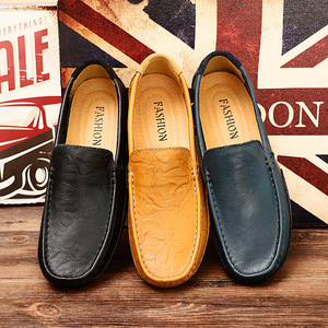 Chaussures <span class=keywords><strong>Bateau</strong></span> en Cuir Décontractées de <span class=keywords><strong>Style</strong></span> Simple pour Hommes 2028 - Product Image 4
