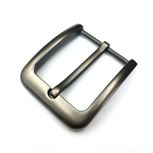 중국 공장 하이 퀄리티 및 내구성 서양 스타일 사용자 정의 로고 디자인 금속 핀 벨트 버클 남성 벨트 버클 - Product Image 1