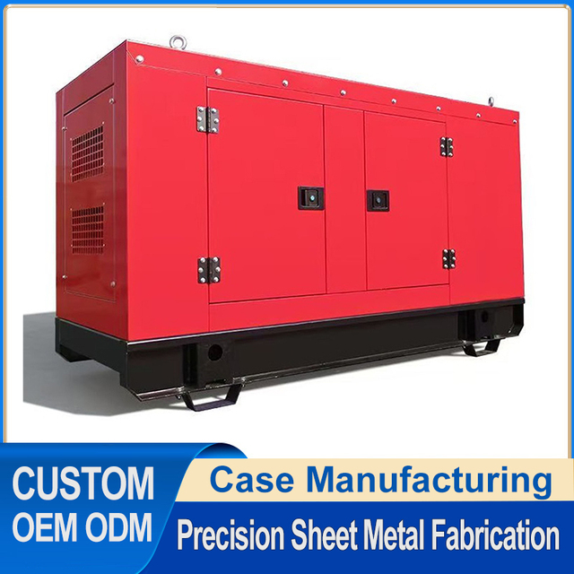 Custom 50kw Sound Attenuated Generator Enclosure Sheet Metal Fabrication Electric Cabinet Processing
