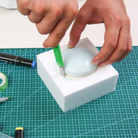 Blocs de mousse artisanale 4x4x2 pouces, briques en polystyrène pour les projets d'art et d'artisanat, les sculptures, les arrangements floraux, la modélisation