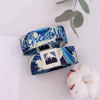 Bracelet élastique personnalisé en polyester à bas prix avec logo imprimé, NFC FM1108 Ntag 213 Ntag 215 Ntag216