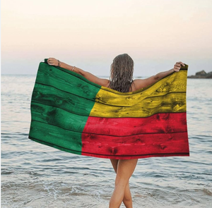 Gran oferta 2025, productos de verano, Bandera de Benin, fútbol, deportes, Fitness, gimnasio, toalla, piscina, toalla de playa - Product Image 1