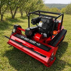 Tondeuse robotisée à chenilles CE avec moteur puissant, télécommande sans fil, pour terrains en pente, en vente - Product Image 1