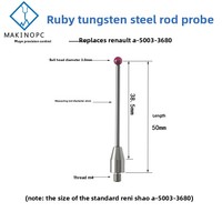 Sonde de Mesure CNC Makinopc avec Filetage M4, Neuve, en Acier Domestique, Composant Moteur à Noyau de Rubis 3D, Garantie 3 Mois