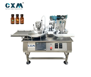 เครื่องบรรจุและปิดฝาขวดอัตโนมัติแบบตั้งโต๊ะ ควบคุมด้วย PLC สำหรับน้ำมันหอมระเหย เครื่องดื่ม สารเคมี และขวดสเปรย์ - Product Image 1