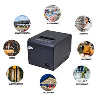 Imprimante thermique de reçus Zywell Desktop 80mm Pos Printer ZY808, imprimante thermique de restaurant, petite imprimante thermique