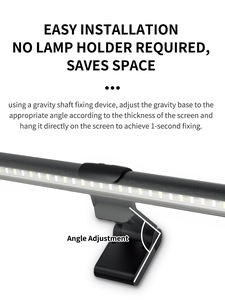 USB Powered hiện đại <span class=keywords><strong>LED</strong></span> nhiệm vụ Đèn Dimmable mắt-chăm sóc e-đọc bàn đèn Nhôm Cơ thể cảm ứng văn phòng máy tính màn hình chiếu sáng - Product Image 5