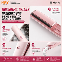 Lisseur de cheveux portable MRY à vapeur, chauffe rapide, céramique PTC, affichage LED multi-températures, personnalisation possible, soin ionique