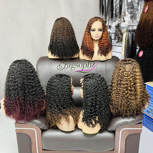 Pelucas rizadas birmanas al por mayor de 18 pulgadas 5x5, pelucas de cabello humano con cierre, pelucas vietnamitas con cierre de encaje y cutícula alineada para mujeres afroamericanas - Product Image 2