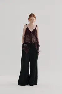 <span class=keywords><strong>กางเกง</strong></span>ขายาวผ้าลินินลำลองเอวสูงทรงหลวมสำหรับผู้หญิงใส่สบายระบายอากาศได้ดีช่<span class=keywords><strong>วง</strong></span>ฤดูร้อน - Product Image 5