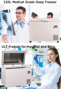 Congelador Horizontal de Temperatura Ultrabaja de 220 L y -80 Grados, Refrigerador Médico Rápido DW-80W220 - Product Image 6