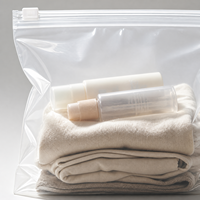 Sacs refermables givrés personnalisés en gros, pochettes d'emballage plastique réutilisables pour vêtements, chaussures, chaussettes avec logo de marque personnalisé