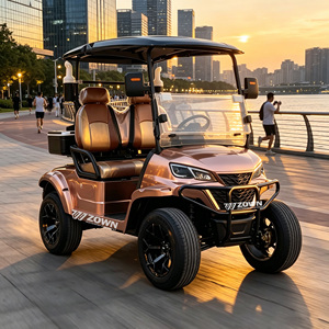 Carrito de Golf Eléctrico ZOWN de 6 Plazas con Barra Antivuelco Reforzada, Estructura de Carrocería Estable, Protege a los Pasajeros en Terrenos Irregulares - Product Image 1