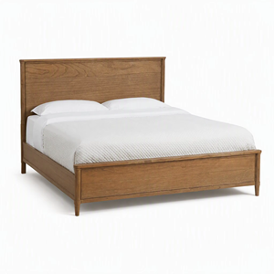 American Vintage Twist Spindle Solid Wood Bed <b>Frame</b> Turned Post Wooden Platform Bed for Bedroom - Product Image 3