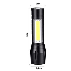 Potente <span class=keywords><strong>Mini</strong></span> zoomabile <span class=keywords><strong>torcia</strong></span> a LED in lega di alluminio COB e XPE batteria USB ricaricabile <span class=keywords><strong>torcia</strong></span> - Product Image 4