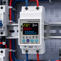63A 220V AC Satu Fasa Layar Digital WIFI Smart Switch Metering Circuit Breaker Tembaga PC SVC Timer Tegangan Kebocoran