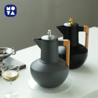 Thermos isotherme MOYA en acier inoxydable doré 1L, isolation thermique 12-24h, écologique, portable, pour café et thé