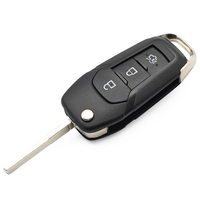 Coque de clé de voiture télécommandée, 2/3/4 boutons, étui de clé pliable intelligent HU101
