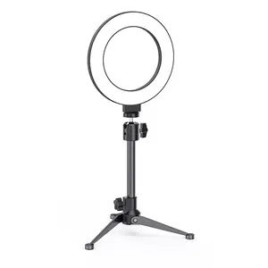 Telefone móvel transmissão ao vivo preencher luz anel luz selfie luz led desktop Tiktok beleza pouso âncora câmera suporte