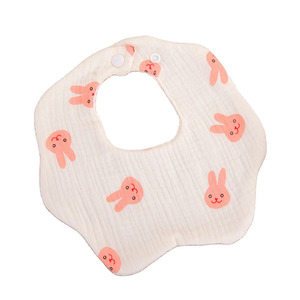 Reine Baumwolle Gaze Speichel Handtuch Säugling Baumwolle Blumen form Schürze Rülpsen Kinder 360 Grad rotierende Blüten blätter Lätzchen Baby Lätzchen - Product Image 2