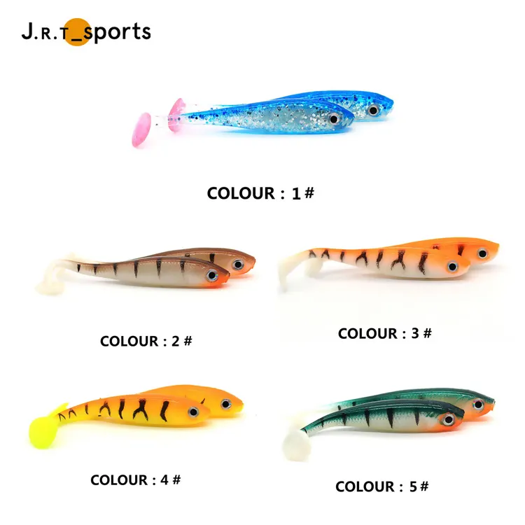 Hot Selling Artificial 7cm 2.1g Soft Plastic Fishing Lures for Bass and Pike