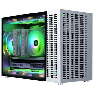 Boîtier d'ordinateur MATX entièrement en aluminium Zzew C4P compatible avec alimentation <span class=keywords><strong>ATX</strong></span> et refroidissement par eau 360 compatible avec 99% de grands GPU - Product Image 2