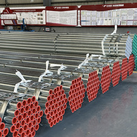 Tuyau d'échafaudage en acier galvanisé à chaud 48,3 mm, paroi 3,2-4 mm pour la construction de bâtiments de grande hauteur