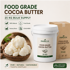Manteca de <span class=keywords><strong>Cacao</strong></span> Natural, Manteca de Semilla de Theobroma <span class=keywords><strong>Cacao</strong></span> Orgánica para Piel Seca, Materia Prima Cosmética Hidratante a Granel - Product Image 1