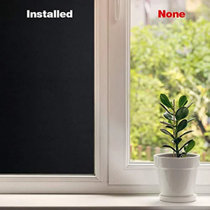 Film statique givré noir en PVC moderne sans colle, occultant à 100 %, <span class=keywords><strong>pour</strong></span> fenêtre, décoratif et intimité, <span class=keywords><strong>pour</strong></span> la maison - Product Image 3