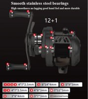 Moulinet de pêche à lancer MF DC Micro-Bait Baoji PRO avec frein électronique intelligent, son de clic, corps en métal usiné CNC, pour rivière, rapport de transmission 7.6:1