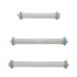 Adjustable Silicone Rolling Pin With Thickness Discs For Baking Pastry Dough Non Stick Kitchen <b>Tool</b> - Product Image 4
