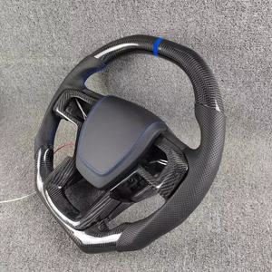 Volant de direction en fibre de carbone personnalisé pour Ford Ranger <span class=keywords><strong>Raptor</strong></span> F150 2015 2016 2017 2018 2019 2020 Volants de direction de voiture à LED - Product Image 2