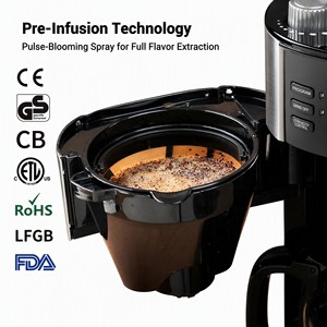 <span class=keywords><strong>Cafetera</strong></span> de Goteo Todo en Uno de 10 Tazas con Molinillo Integrado, Moli y Prepara Automáticamente, Máquina de Café para <span class=keywords><strong>el</strong></span> Hogar - Product Image 3