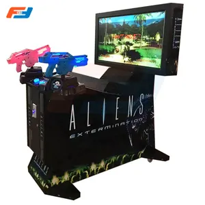 2023 Wholesale Double Gun Simulator Shooting Game Machine Coin Operated Arcade Video Game Machines For Sales