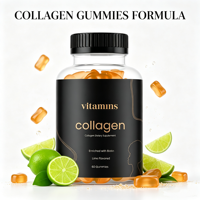 Gummies au collagène pour la beauté avec biotine, saveur citron vert, 60 unités
