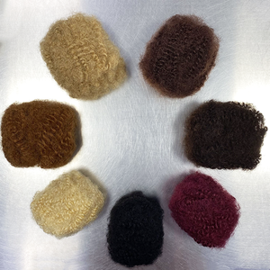 Extensions en vrac <span class=keywords><strong>Afro</strong></span> Kinky Curly Remy 100% vierges non traitées, double trame cousue à la machine, résistantes à la chute, couleur chatoyante pour femmes africaines - Product Image 1