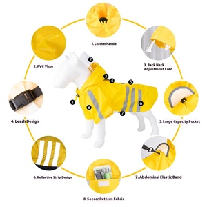 Chaqueta Impermeable Reflectante <span class=keywords><strong>para</strong></span> Perros Grandes, Tallas S-4XL, Envío Rápido, Sostenible, <span class=keywords><strong>para</strong></span> Perros Pequeños y Medianos - Product Image 3