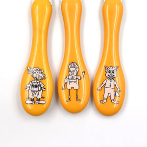 ชุดช้อนส้อมมีดด้ามพลาสติกสแตนเลสเกรดสูง410/430/304 + PP, ชุดช้อนส้อมโลหะสำหรับเด็ก - Product Image 4