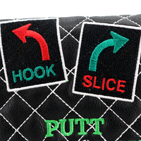 Housse de putter de golf en cuir PU imperméable sur mesure avec broderie 3D personnalisée et fermeture magnétique