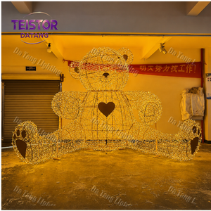 Décorations lumineuses LED de Noël en gros, motif bonhomme de neige et ours, pour affichages commerciaux extérieurs de fêtes - Product Image 6