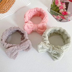 Diademas rosas de spa para lavarse la cara mujeres banda para el cabello facial maquillaje diademas para mujeres - Product Image 4