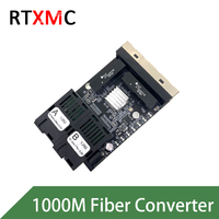 Toptan Gigabit 100/1000M PCBA kurulu Ethernet 2 Sfp 4 Rj45 Fiber optik ortam dönüştürücü 2 Fiber portu ve 4 Lan portları