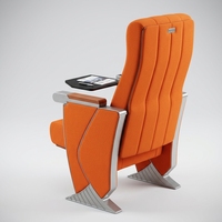 Chaise d'auditorium moderne, siège fixe pour étudiants avec tablette d'écriture pour l'école, l'université, la salle de conférence