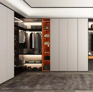 Armoire moderne à finition brillante, conception d'usine personnalisée, placard modulaire pour chambre à coucher, hôtel - Product Image 3