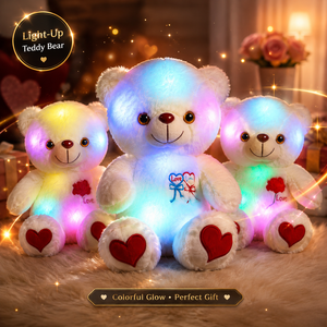 ตุ๊กตาหมี LED เปลี่ยนสีได้ <span class=keywords><strong>ของเล่น</strong></span>ตุ๊กตาหมีเรืองแสง ไฟกลางคืน ของขวัญสำหรับเด็ก - Product Image 2