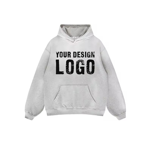 Sudaderas Holgadas con Hombros Caídos y Degradado de Color para Hombre, Estilo Americano Vintage Lavado, Otoño Invierno - Product Image 1