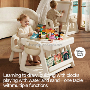 Table de jeu multifonctionnelle pour enfants VSUCH, table à sable et à blocs <span class=keywords><strong>d</strong></span>'<span class=keywords><strong>eau</strong></span>, table <span class=keywords><strong>d</strong></span>'appoint pour chambre <span class=keywords><strong>d</strong></span>'enfant, table et chaises en plastique rigide pour enfants - Product Image 2