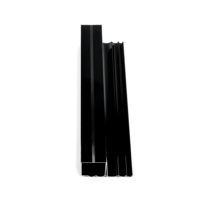 Profils en aluminium architecturaux personnalisés 6063-T5, sections d'extrusion en aluminium, matériaux de construction pour la construction, vente en gros